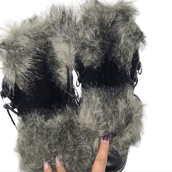 SOREL Tofino II' Faux Fur Lined Waterproof Boot Black Women’s Size 6.5 FLAWED - Picture 2 of 11
